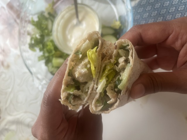 Chicken Ceasar Salad Wraps
