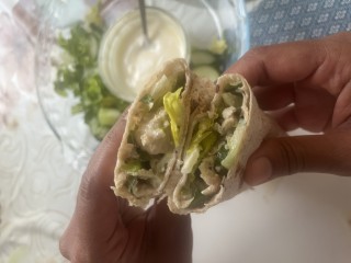 Chicken Ceasar Salad Wraps