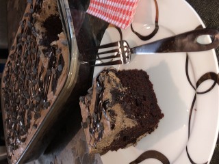 Hot Chocolate Poke Cake
