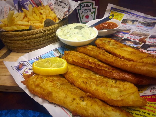 Battered Fried Fish With Tartar Sauce