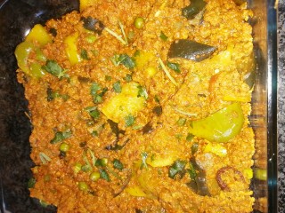 Mince Pepper Brinjal Curry