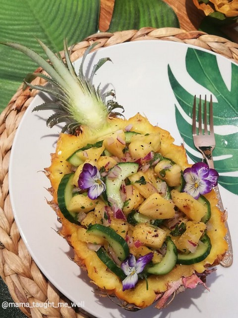 Pineapple Cucumber Salad