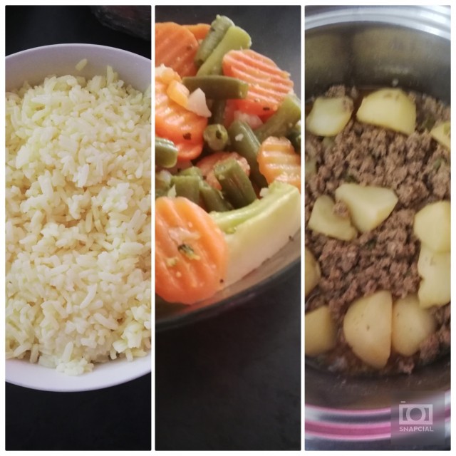 Mince/rice recipe by Shaheema Khan