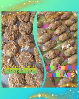 Cutlets & Kiri Cheese Kebaabs
