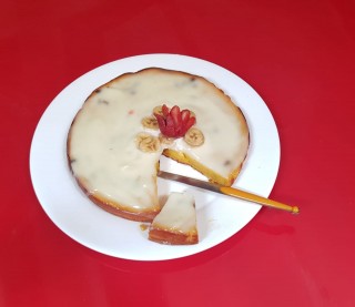 Orange Cake With Sweet Mayonnaise /no Oven Cake Recipe