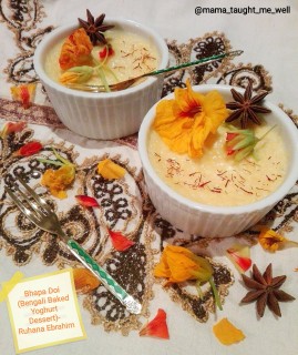 Bhapa Doi (baked Dessert)