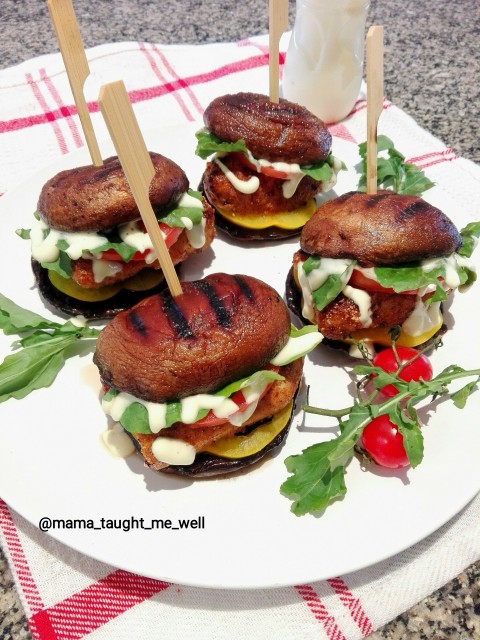 Mushroom Bun Burgers