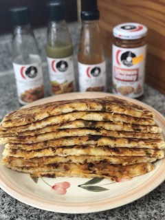 Schezwan Potato Paratha.