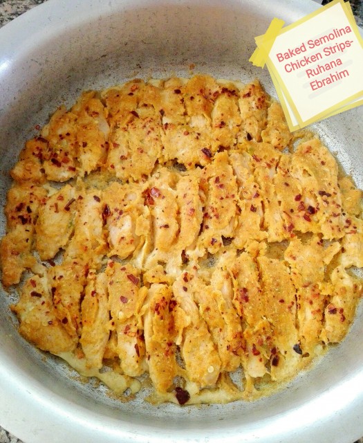 Baked Semolina Chicken Strips