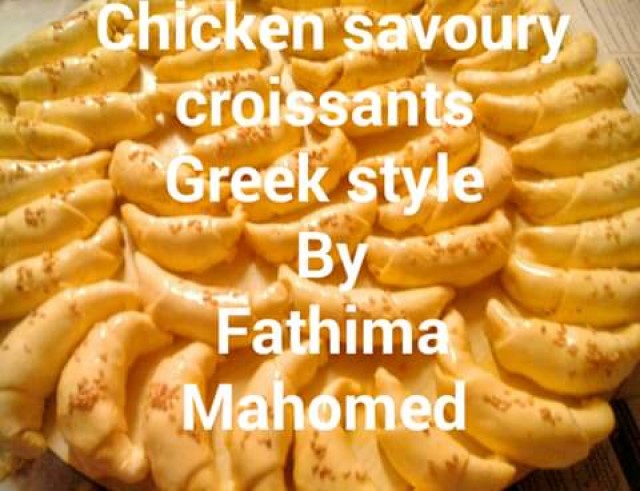 Chicken Savoury Croissants Greek Style
