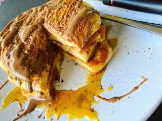 Chocolate Filled Soufflé Pancakes