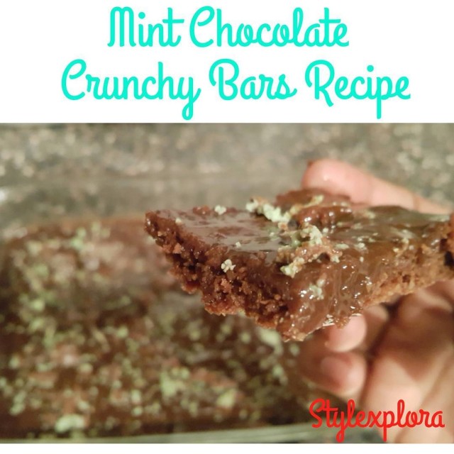 Mint Chocolate Crunchy Bars (irresistible!)