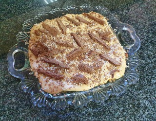 Caramel Peppermint Fridge Tart