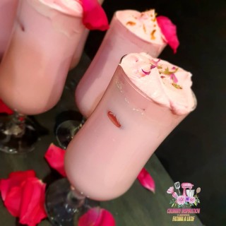 Rose Dalgona Milk