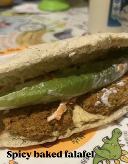 Spicy Baked Falafel