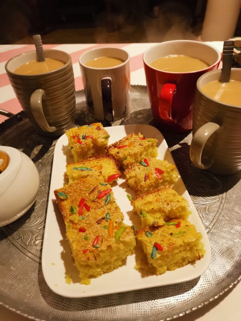 Ak's Saffron Soji Cake