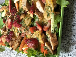 Mexican Chicken Salad With Lemon Poppy Seed Dressing