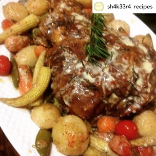 Lamb Leg Roast With Veggies