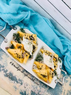 Chicken Tikka Phyllo Triangles