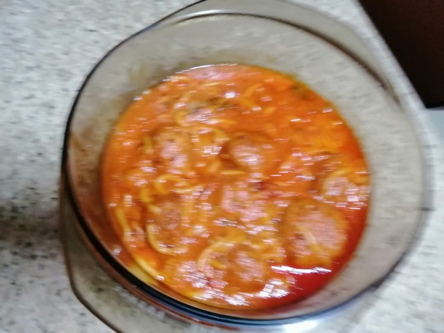 Meatballs /kabaab In Spagetti  Sauce