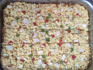 Almond Cherry Jam Square