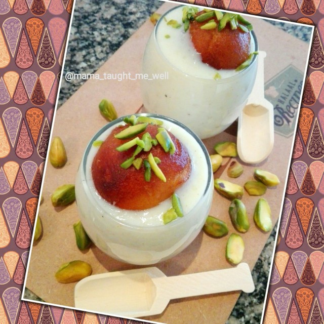 Gulab Jamun Custard