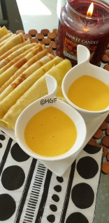 Mango Cream With Crèpes