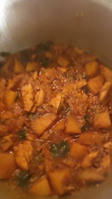 Tinned Fish And Potato Curry