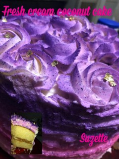 Fresh Cream Coconut Cake