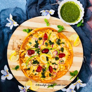 Butter Chicken Pizza