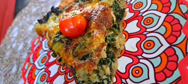 Chicken And Spinach Quiche