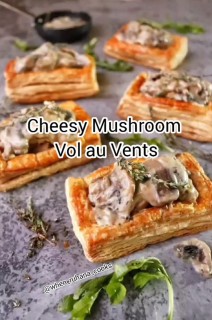 Cheesy Mushroom Vol Au Vents
