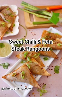 Sweet Chilli Feta Steak Rangoons