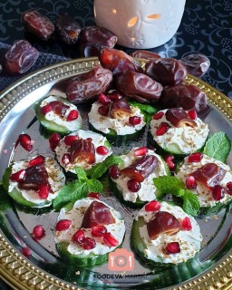 Refreshing Cucumber And Dates Canapés