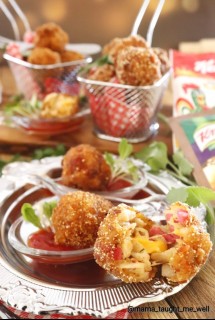 Spicy Salami Mac 'n Cheese Balls
