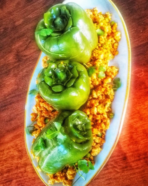 Mince Stuffed Peppers