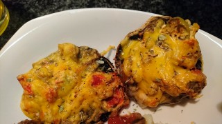 Cheesy Easy Mushrooms
