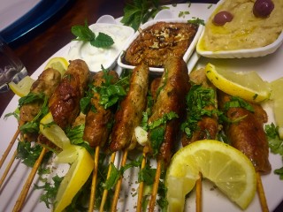 Chicken Kebabs + Dips / My Recipe