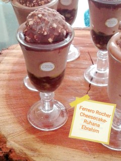 Ferrero Rocher Cheesecake Cups