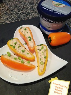 Whipped Feta Stuffed Sweet Peppers