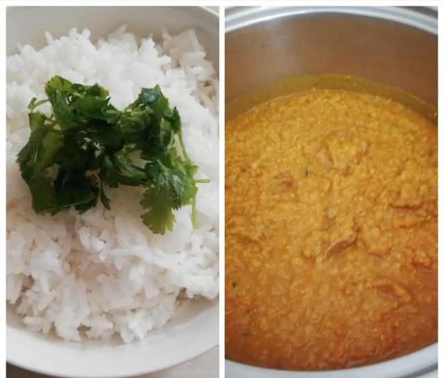 Dhal Curry With Fragrant Rice