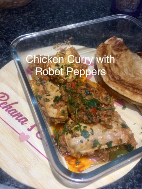 Chicken Curry With Robot Peppers