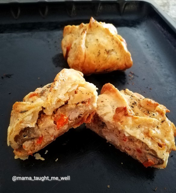 Cream Cheese Peppadew Chicken Pie Filling recipe by Ruhana Ebrahim