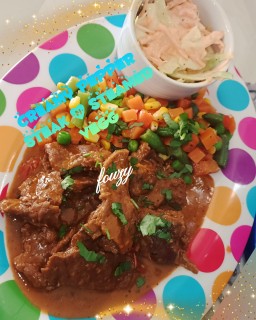 Creamy Pepper Steak