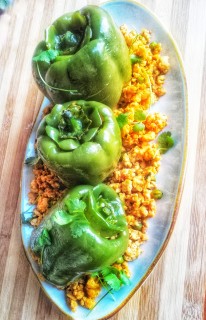 Mince Stuffed Peppers
