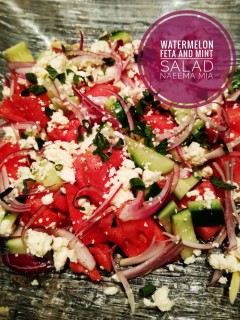 Watermelon Feta And Mint Salad