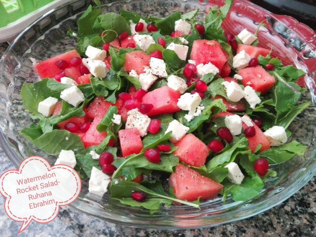 Watermelon Rocket Salad