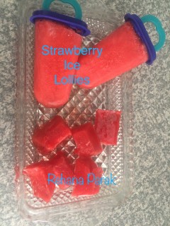 Strawberry Ice Lollies