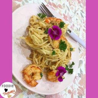Chilli Garlic Prawn Pasta