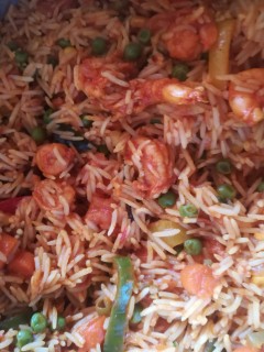 Prawn Akni Pillau
